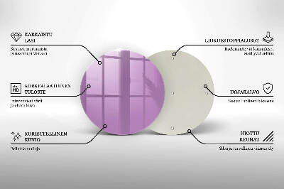 Unterlage für Kerzen rund Farbe violett