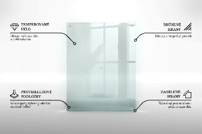 Unterlage für Kerzen rechteckige transparent