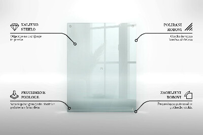 Unterlage für Kerzen rechteckige transparent