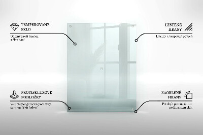 Unterlage für Kerzen rechteckige transparent