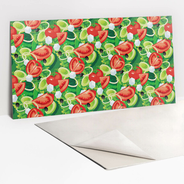 Wandpaneel selbstklebend Buntes Gemüse