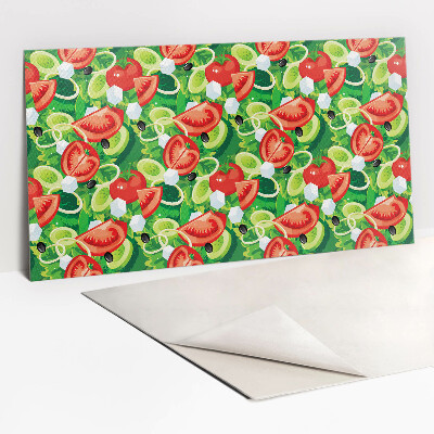 Wandpaneel selbstklebend Buntes Gemüse