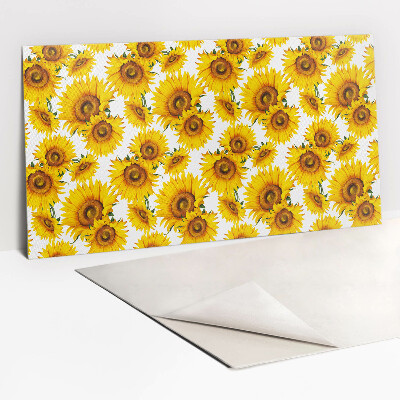Wandverkleidung modern Sonnenblumen