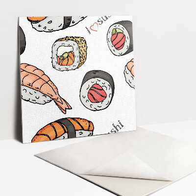 Pvc boden Fliesen Cartoon-Sushi