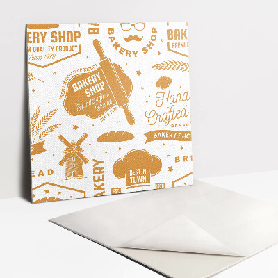 Vinyl Fliesen Thema Bäckerei