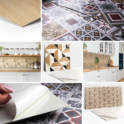 Vinyl Fliesen selbstklebend Flaschengrünes Mosaik