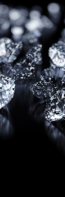 Rollo Fenster mit Diamanten und Glitzer