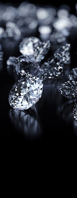 Rollo Fenster mit Diamanten und Glitzer