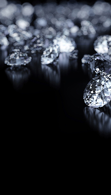 Rollo Fenster mit Diamanten und Glitzer