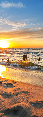 Fensterrollo innen in der Ausführung Sonnenuntergang mit Farben