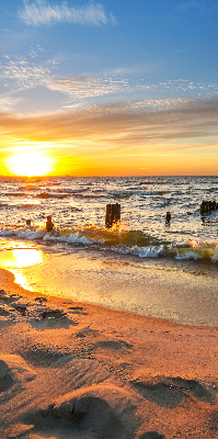 Fensterrollo innen in der Ausführung Sonnenuntergang mit Farben