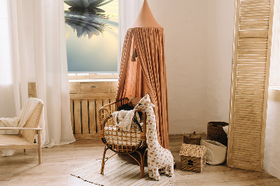Rollo Fenster von Seerosen