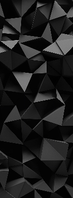 Fensterrollo in Schwarz im Origami-Design