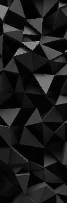 Fensterrollo in Schwarz im Origami-Design