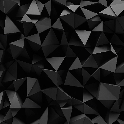 Fensterrollo in Schwarz im Origami-Design