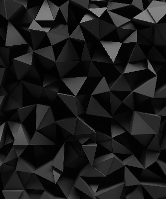 Fensterrollo in Schwarz im Origami-Design