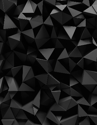 Fensterrollo in Schwarz im Origami-Design
