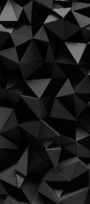 Fensterrollo in Schwarz im Origami-Design