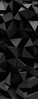 Fensterrollo in Schwarz im Origami-Design