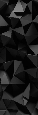 Fensterrollo in Schwarz im Origami-Design