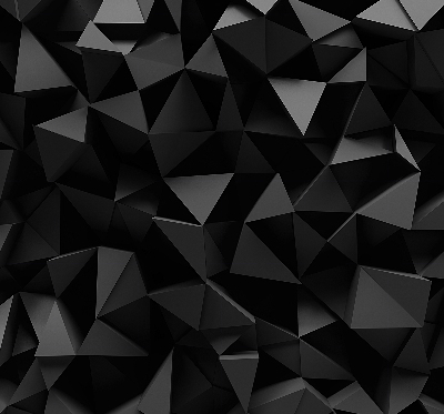 Fensterrollo in Schwarz im Origami-Design