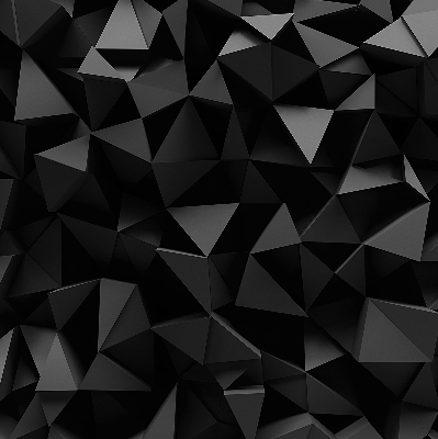 Fensterrollo in Schwarz im Origami-Design