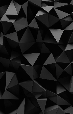 Fensterrollo in Schwarz im Origami-Design