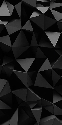 Fensterrollo in Schwarz im Origami-Design