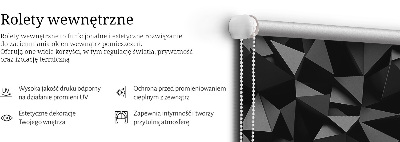 Fensterrollo in Schwarz im Origami-Design