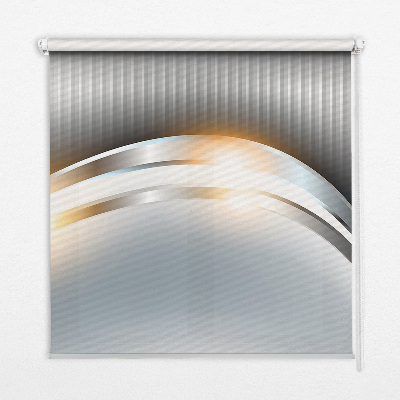Fensterrollo innen in Stahlabstraktion