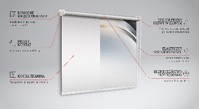 Fensterrollo innen in Stahlabstraktion