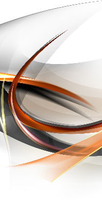 Fensterrollo innen mit orangefarbenem Linienmuster