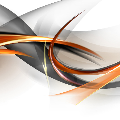 Fensterrollo innen mit orangefarbenem Linienmuster