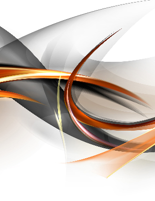 Fensterrollo innen mit orangefarbenem Linienmuster