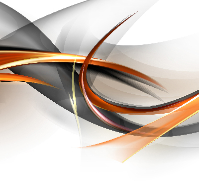 Fensterrollo innen mit orangefarbenem Linienmuster