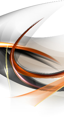 Fensterrollo innen mit orangefarbenem Linienmuster