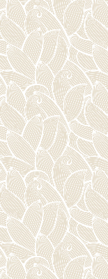 Fensterrollo mit Blättermuster