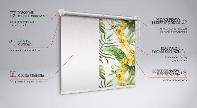 Rollo Fenster in gelber Ausführung
