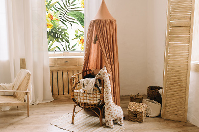 Rollo Fenster in gelber Ausführung