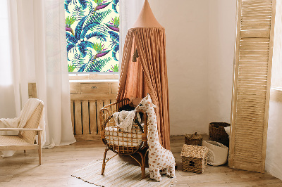 Rollo Fenster tropische pflanzen