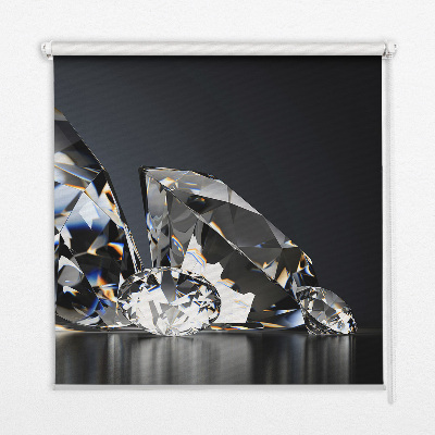 Fensterrollo mit Diamantenmuster
