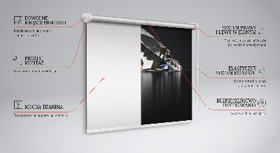 Fensterrollo mit Diamantenmuster
