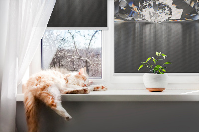 Fensterrollo mit Diamantenmuster