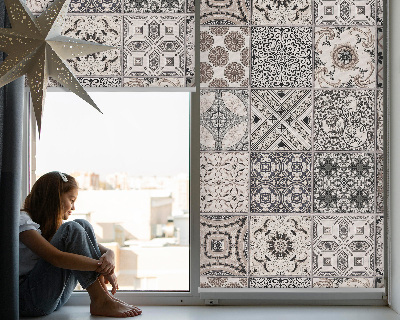 Fensterrollo mit portugiesischem Muster