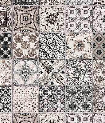 Fensterrollo mit portugiesischem Muster