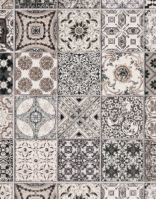 Fensterrollo mit portugiesischem Muster