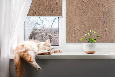 Fensterrollo innen aus Holz