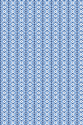 Fensterrollo in blauen Formen