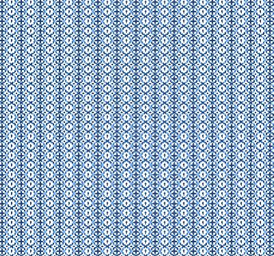 Fensterrollo in blauen Formen