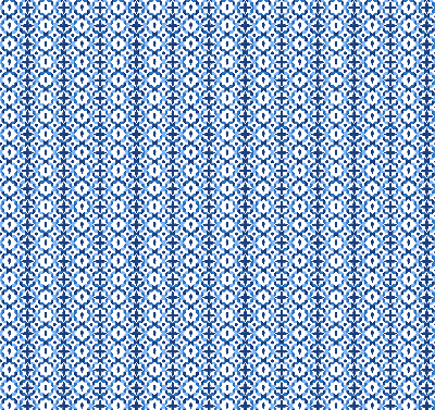 Fensterrollo in blauen Formen